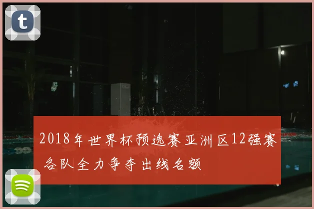 2018年世界杯预选赛亚洲区12强赛 各队全力争夺出线名额